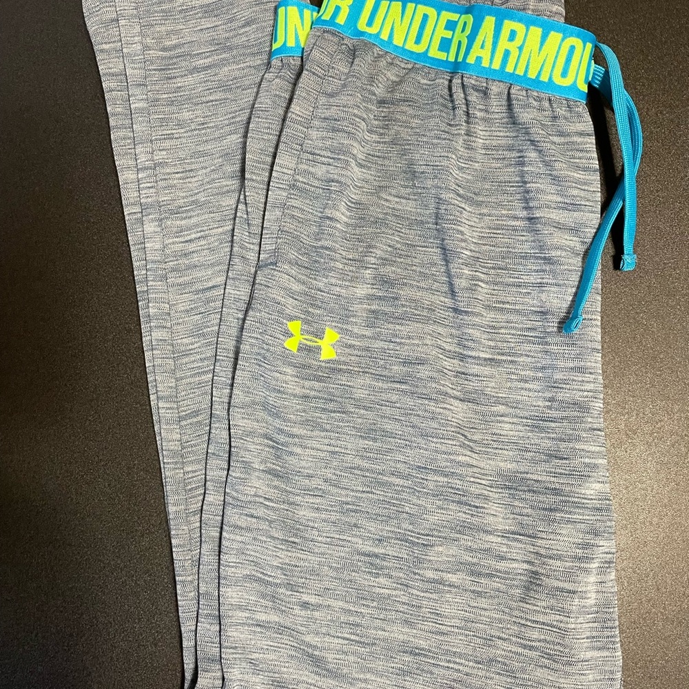 Under Armor lightweight youth gray joggers